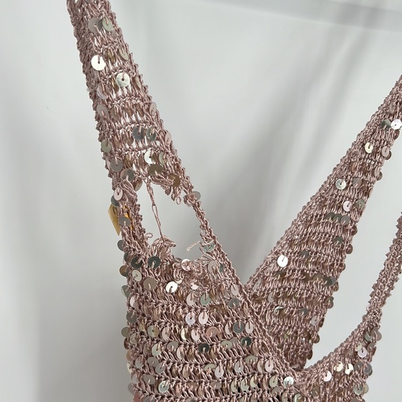 retrofete Marie Dress in Rose Gold XS/S - Picture 9 of 13